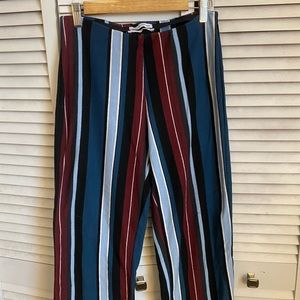 Urban outfitters cropped striped pants